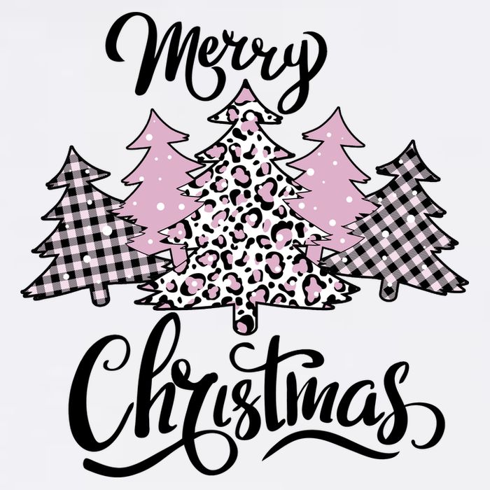 Merry Christmas Pretty And Pink Cooling Performance Crew T-Shirt