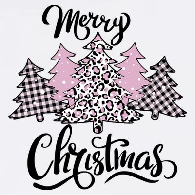Merry Christmas Pretty And Pink T-Shirt