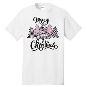 Merry Christmas Pretty And Pink Tall T-Shirt