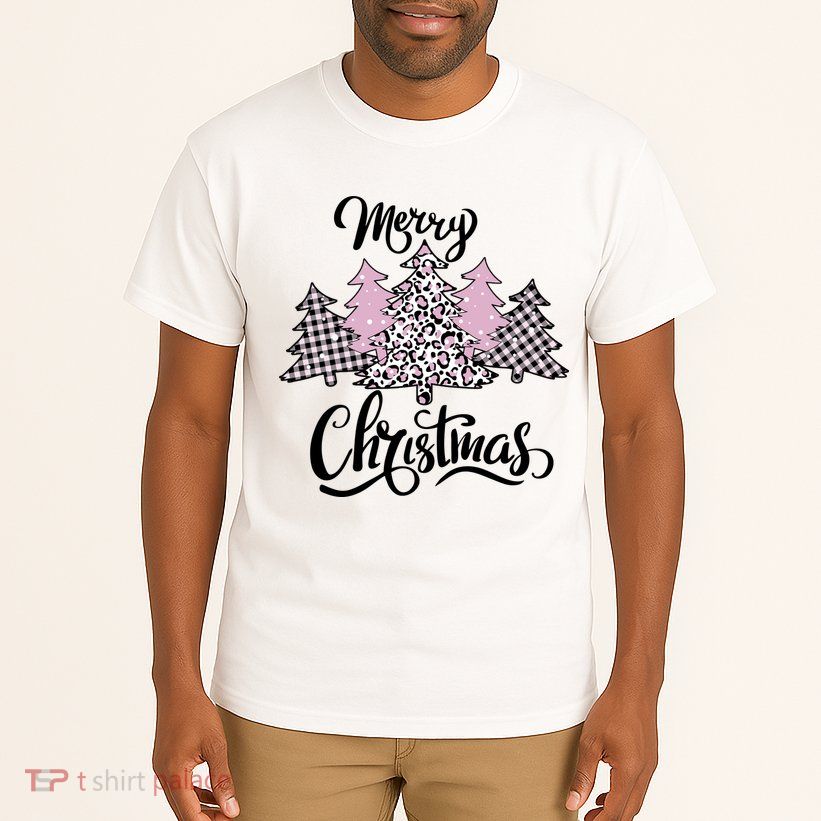 Merry Christmas Pretty And Pink Tall T-Shirt