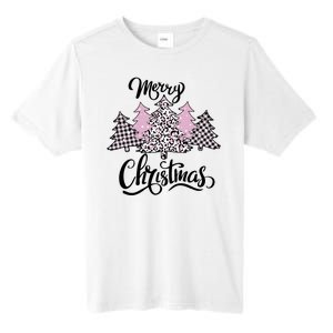 Merry Christmas Pretty And Pink Tall Fusion ChromaSoft Performance T-Shirt