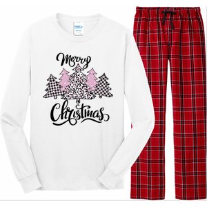 Merry Christmas Pretty And Pink Long Sleeve Pajama Set