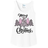 Merry Christmas Pretty And Pink Ladies Essential Tank