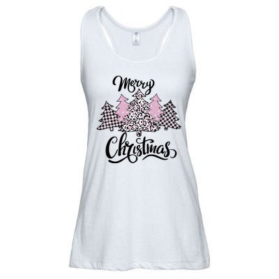 Merry Christmas Pretty And Pink Ladies Essential Flowy Tank