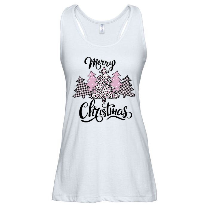 Merry Christmas Pretty And Pink Ladies Essential Flowy Tank