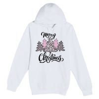 Merry Christmas Pretty And Pink Premium Pullover Hoodie