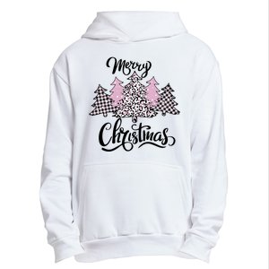 Merry Christmas Pretty And Pink Urban Pullover Hoodie