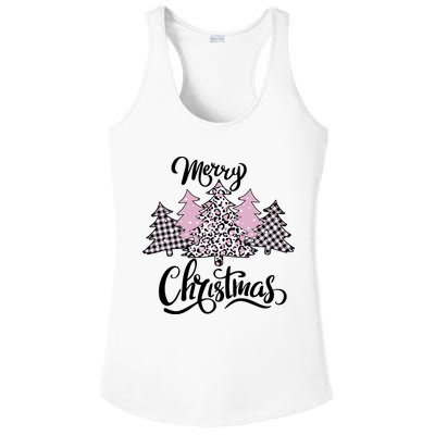 Merry Christmas Pretty And Pink Ladies PosiCharge Competitor Racerback Tank