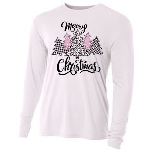 Merry Christmas Pretty And Pink Cooling Performance Long Sleeve Crew