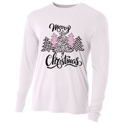 Merry Christmas Pretty And Pink Cooling Performance Long Sleeve Crew