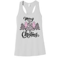 Merry Christmas Pretty And Pink Women's Racerback Tank