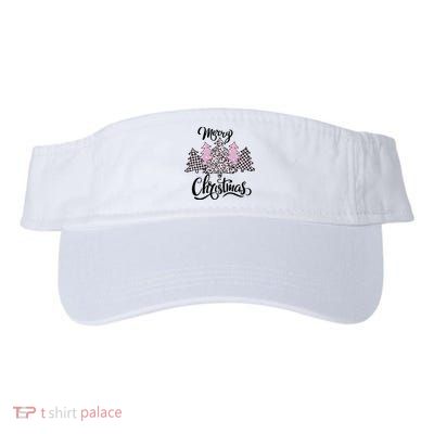 Merry Christmas Pretty And Pink Valucap Bio-Washed Visor
