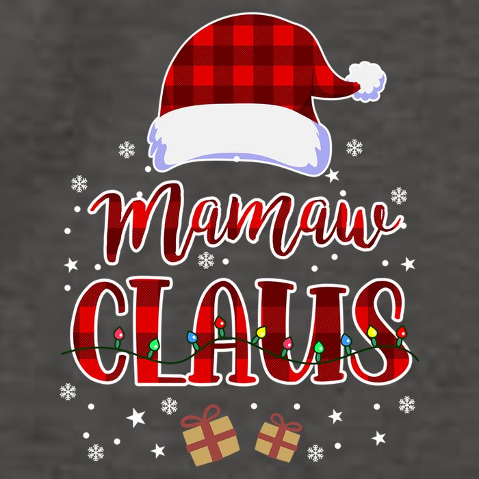 Mamaw Claus Plaid Pattern Ornat Santa Christmas Gift Vector Backpack