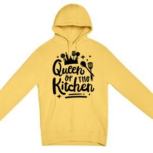 Mom Cooking Queen Of Kitchen Baking Kitchen Mom Mother's Day Gift Premium Pullover Hoodie