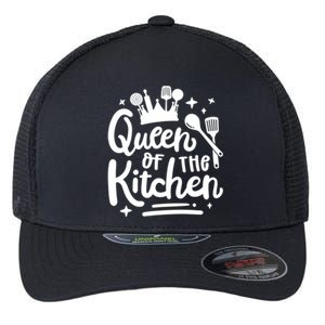 Mom Cooking Queen Of Kitchen Baking Kitchen Mom Mother's Day Gift Flexfit Unipanel Trucker Cap