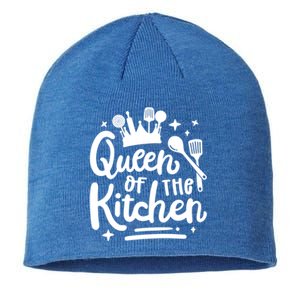 Mom Cooking Queen Of Kitchen Baking Kitchen Mom Mother's Day Gift Sustainable Beanie