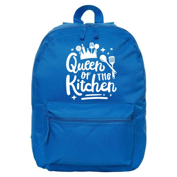 Mom Cooking Queen Of Kitchen Baking Kitchen Mom Mother's Day Gift 16 in Basic Backpack