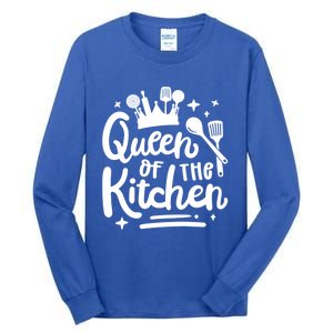 Mom Cooking Queen Of Kitchen Baking Kitchen Mom Mother's Day Gift Tall Long Sleeve T-Shirt