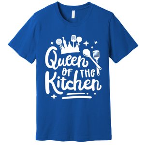 Mom Cooking Queen Of Kitchen Baking Kitchen Mom Mother's Day Gift Premium T-Shirt