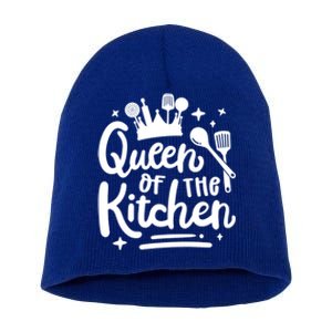 Mom Cooking Queen Of Kitchen Baking Kitchen Mom Mother's Day Gift Short Acrylic Beanie