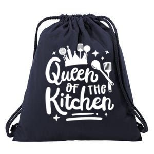 Mom Cooking Queen Of Kitchen Baking Kitchen Mom Mother's Day Gift Drawstring Bag