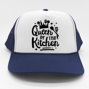 Mom Cooking Queen Of Kitchen Baking Kitchen Mom Mother's Day Gift Trucker Hat