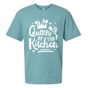 Mom Cooking Queen Of Kitchen Baking Kitchen Mom Mother's Day Gift Sueded Cloud Jersey T-Shirt