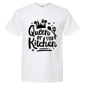 Mom Cooking Queen Of Kitchen Baking Kitchen Mom Mother's Day Gift Garment-Dyed Heavyweight T-Shirt