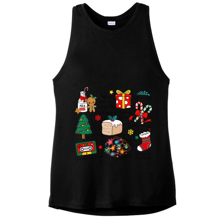 Merry Christmas Quote Happy Birthday Jesus Ladies PosiCharge Tri-Blend Wicking Tank