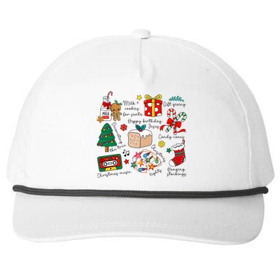 Merry Christmas Quote Happy Birthday Jesus Snapback Five-Panel Rope Hat