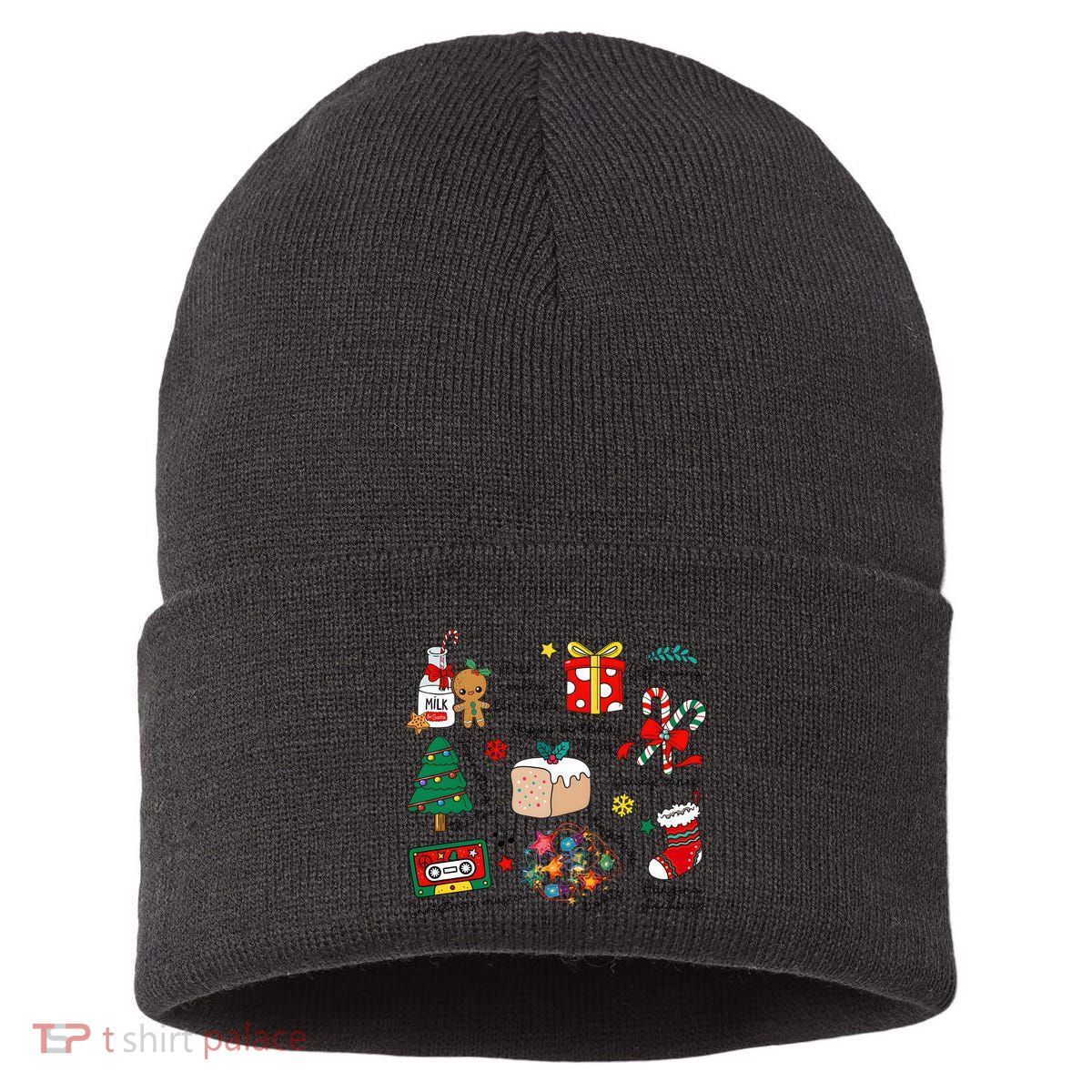 Merry Christmas Quote Happy Birthday Jesus Sustainable Knit Beanie