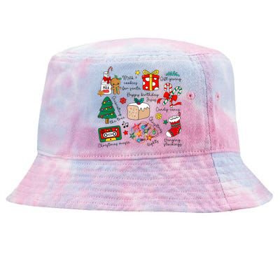 Merry Christmas Quote Happy Birthday Jesus Tie-Dyed Bucket Hat