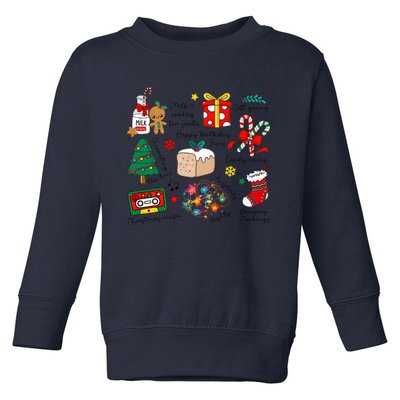 Merry Christmas Quote Happy Birthday Jesus Toddler Sweatshirt