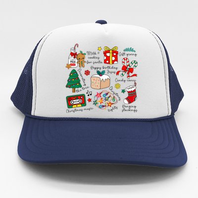 Merry Christmas Quote Happy Birthday Jesus Trucker Hat