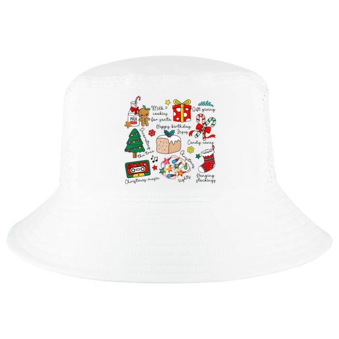 Merry Christmas Quote Happy Birthday Jesus Cool Comfort Performance Bucket Hat