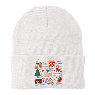 Merry Christmas Quote Happy Birthday Jesus Knit Cap Winter Beanie