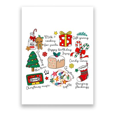 Merry Christmas Quote Happy Birthday Jesus Poster