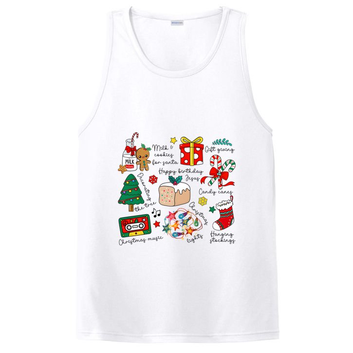 Merry Christmas Quote Happy Birthday Jesus PosiCharge Competitor Tank