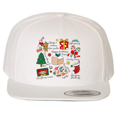 Merry Christmas Quote Happy Birthday Jesus Wool Snapback Cap