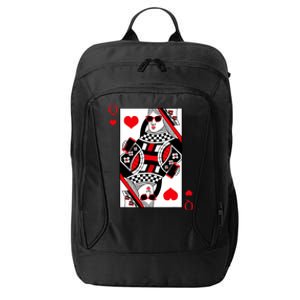 Modern Cool Queen Of Hearts Valentines Day Cool Vday City Backpack