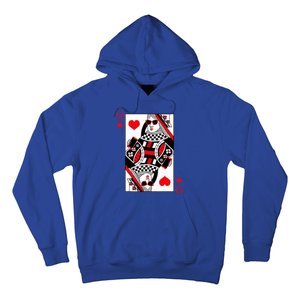 Modern Cool Queen Of Hearts Valentines Day Cool Vday Hoodie