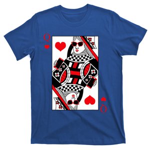 Modern Cool Queen Of Hearts Valentines Day Cool Vday T-Shirt