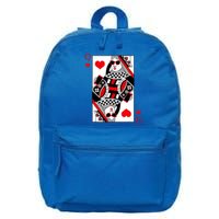 Modern Cool Queen Of Hearts Valentines Day Cool Vday 16 in Basic Backpack