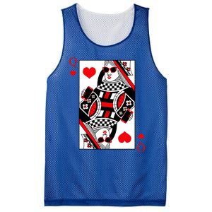 Modern Cool Queen Of Hearts Valentines Day Cool Vday Mesh Reversible Basketball Jersey Tank