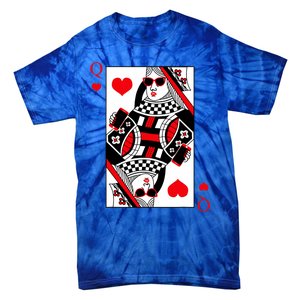 Modern Cool Queen Of Hearts Valentines Day Cool Vday Tie-Dye T-Shirt