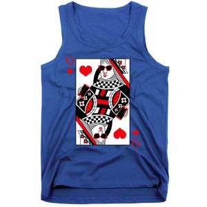 Modern Cool Queen Of Hearts Valentines Day Cool Vday Tank Top