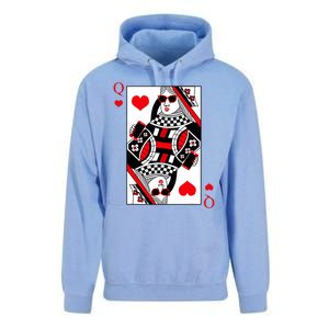 Modern Cool Queen Of Hearts Valentines Day Cool Vday Unisex Surf Hoodie