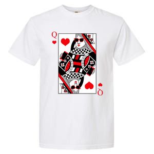 Modern Cool Queen Of Hearts Valentines Day Cool Vday Garment-Dyed Heavyweight T-Shirt