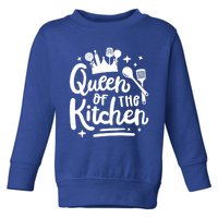 Mom Cooking Queen Of Kitchen Baking Kitchen Mom Mothers Day Gift Toddler Sweatshirt