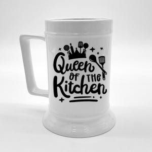 Mom Cooking Queen Of Kitchen Baking Kitchen Mom Mothers Day Gift Beer Stein